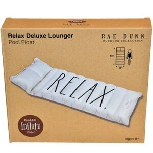 Rae Dunn “Relax” Pool Lounger